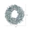 36" Pre-Lit Silver Fir Artificial Christmas Wreath, Warm White Dura-Lit LED Lights